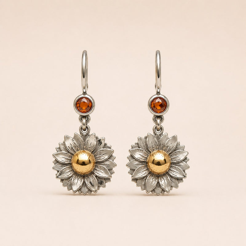 Bin Assaf Van Gogh Rose — Handmade Sterling Silver .925 Earrings