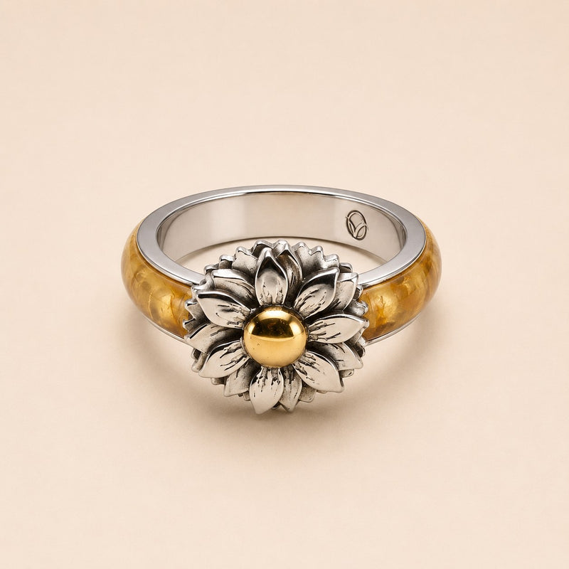 Bin Assaf Van Gogh Rose — Handmade Sterling Silver .925 Ring