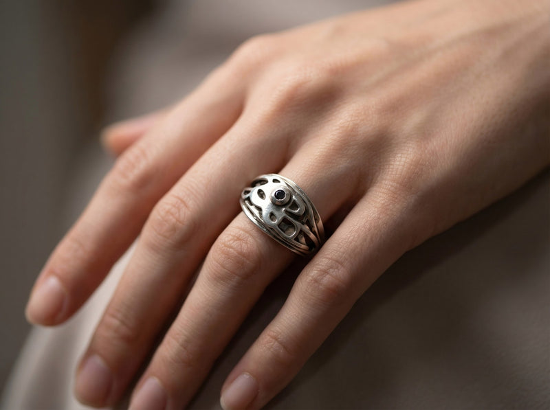 Bin Assaf BA-R-037 — Handmade Sterling Silver .925 Ring