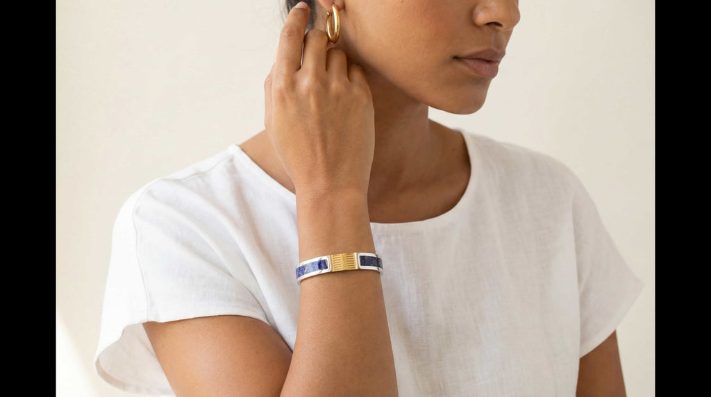 Bin Assaf BA-B-008-1 — Handmade Sterling Silver .925 Bracelet
