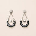 Bin Assaf Letter N — Handmade Sterling Silver .925 Earrings