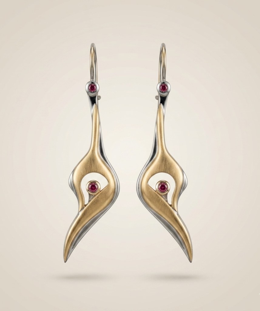 Bin Assaf BA-E-003 — Handmade Sterling Silver .925 Earrings