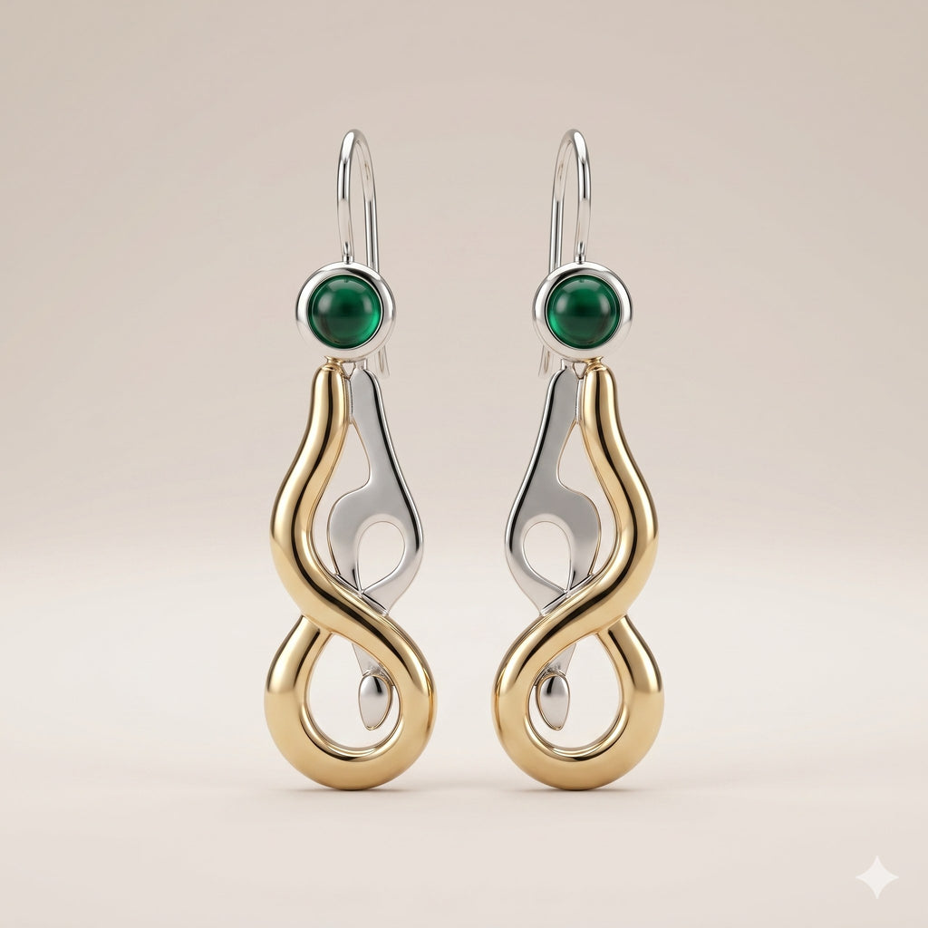Bin Assaf BA-E-004-1 — Handmade Sterling Silver .925 Earrings