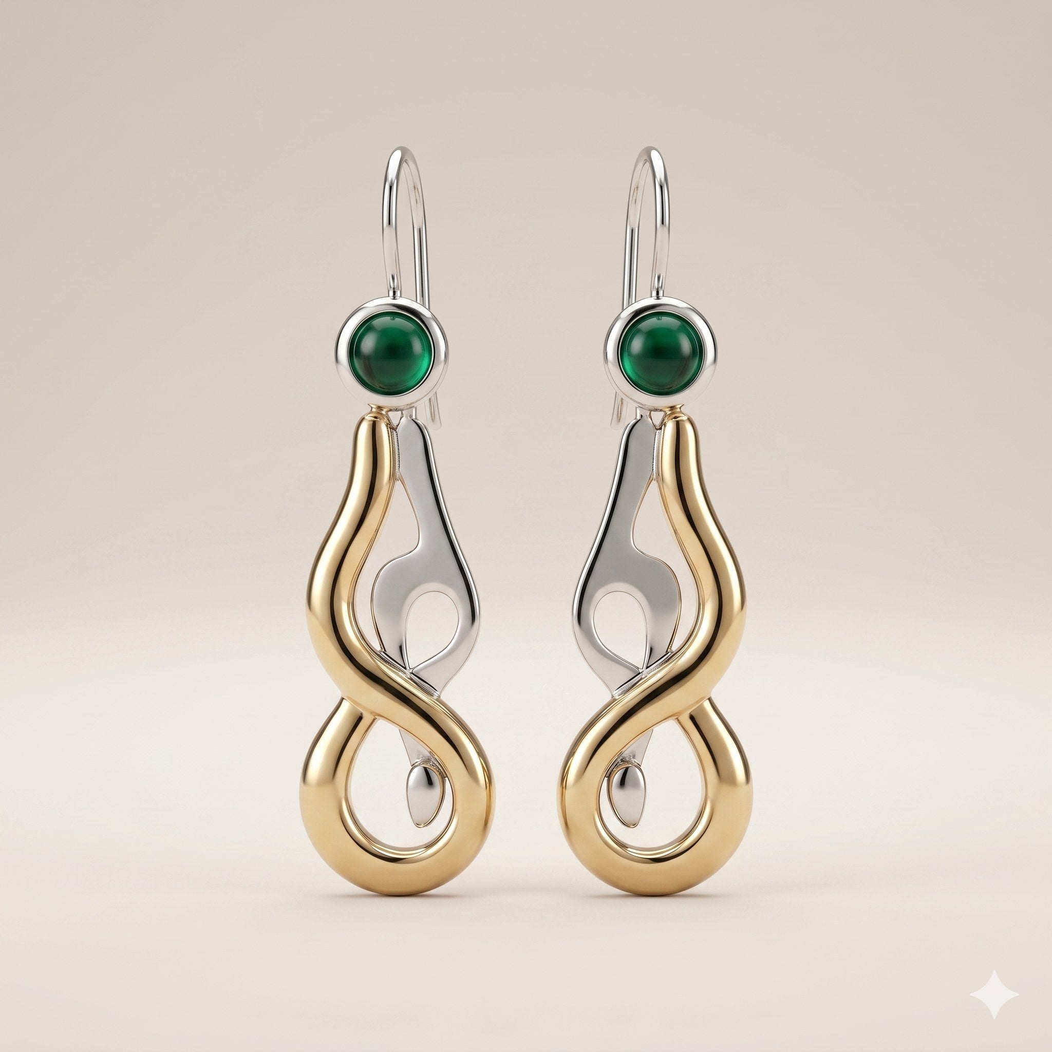 Bin Assaf BA-E-004-1 — Handmade Sterling Silver .925 Earrings