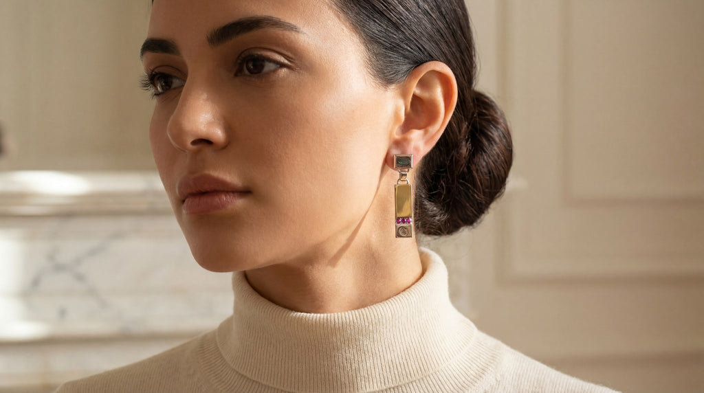 Bin Assaf BA-E-007-1 — Handmade Sterling Silver .925 Earrings