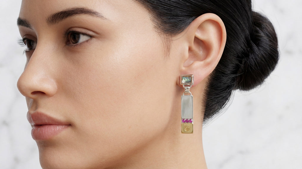 Bin Assaf BA-E-007-1 — Handmade Sterling Silver .925 Earrings