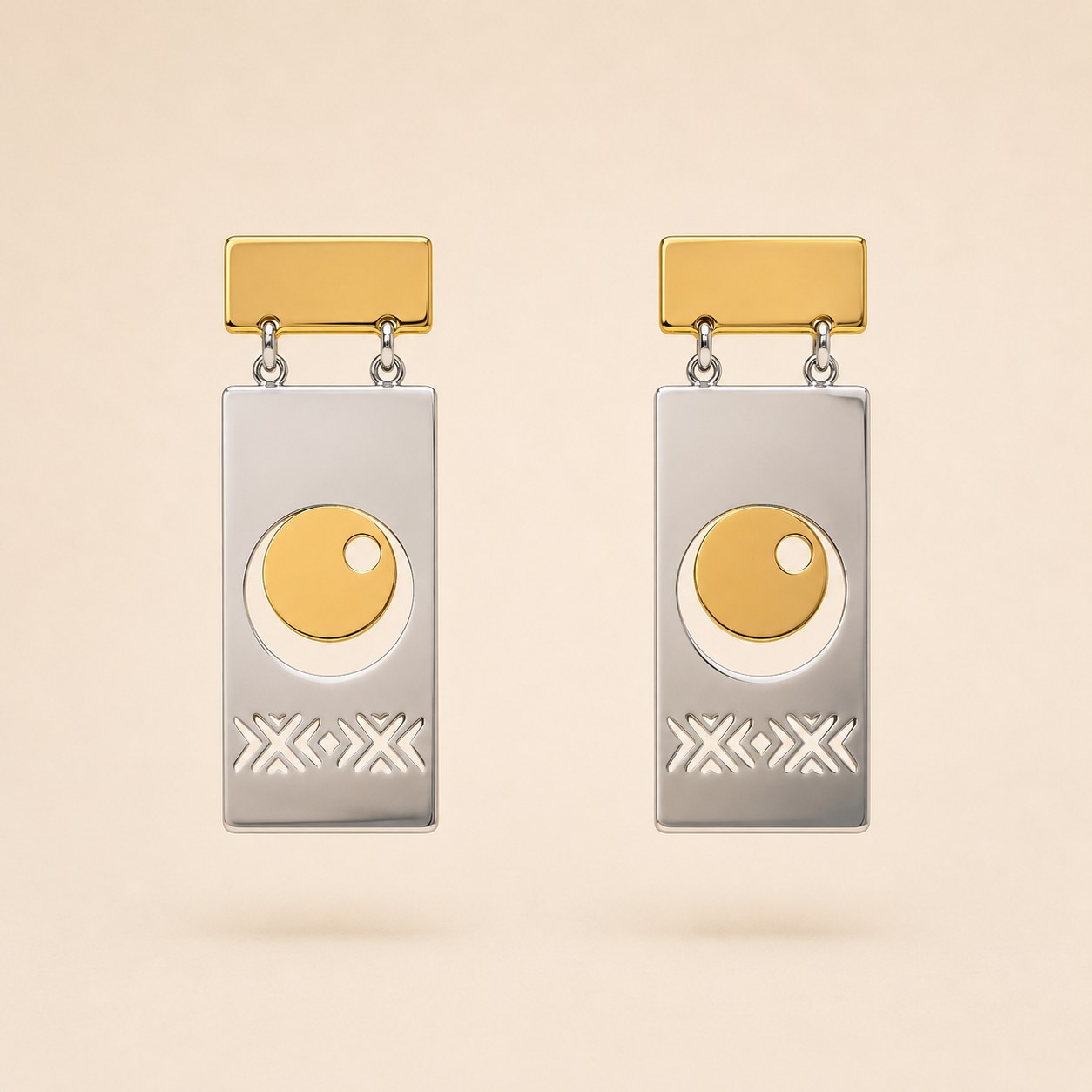 Bin Assaf BA-E-008-1 — Handmade Sterling Silver .925 Earrings