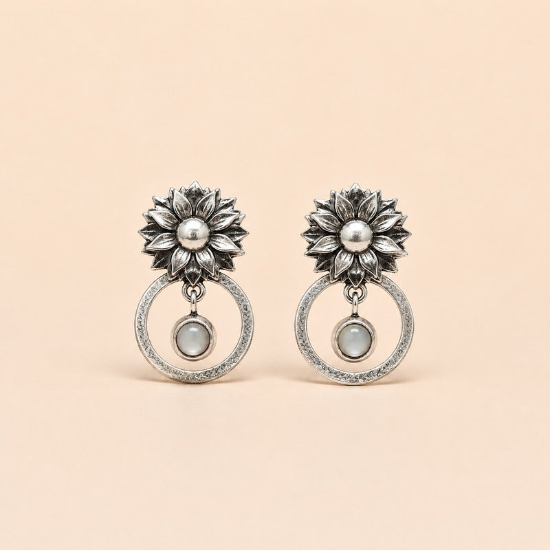 Bin Assaf Van Gogh Rose — Handmade Sterling Silver .925 Earrings