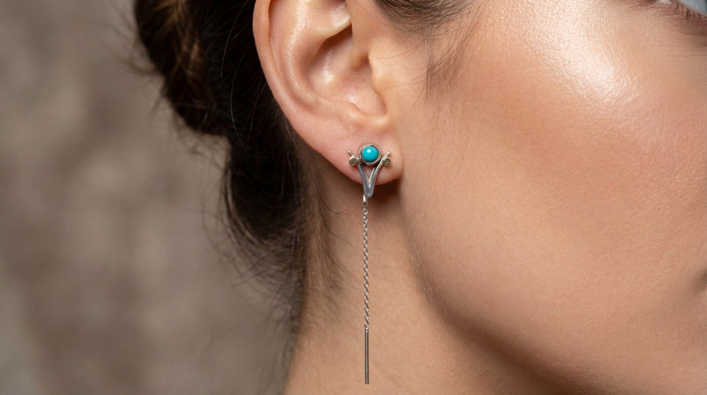 Bin Assaf Bin Assaf Logo — Handmade Sterling Silver .925 Earrings