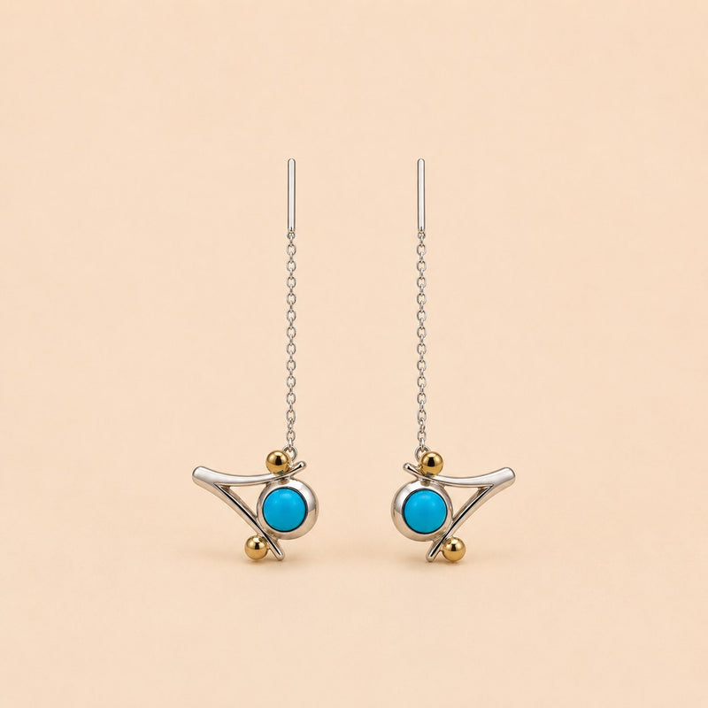 Bin Assaf Bin Assaf Logo — Handmade Sterling Silver .925 Earrings