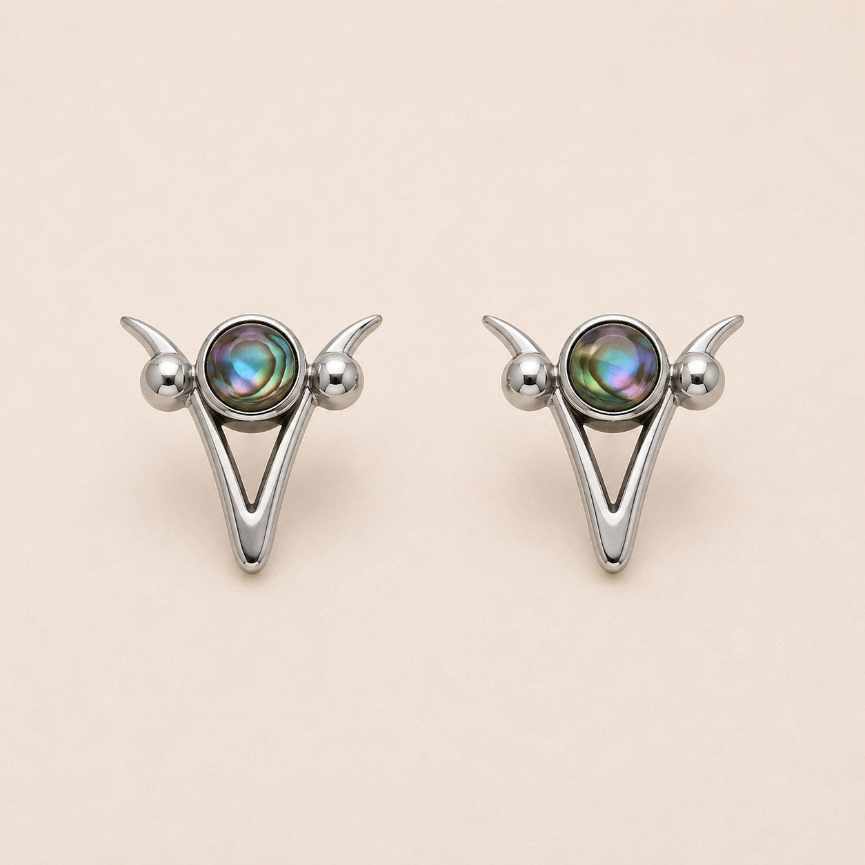 Bin Assaf Bin Assaf Logo — Handmade Sterling Silver .925 Earrings