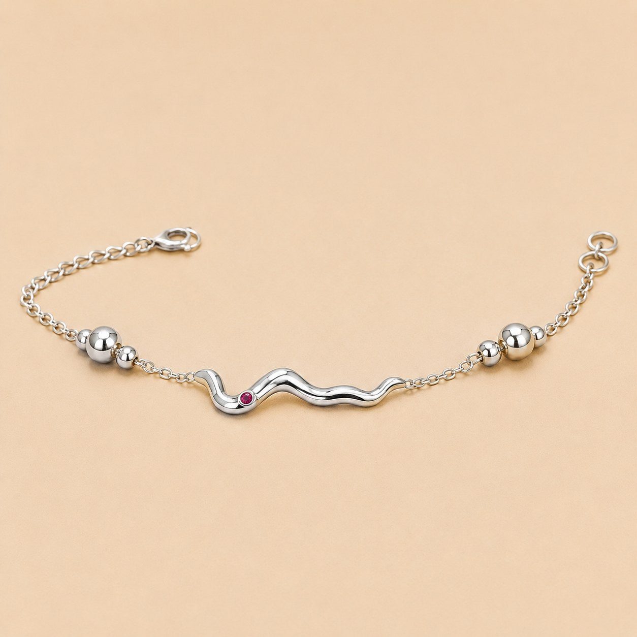 Bin Assaf BA-L-004 — Handmade Sterling Silver .925 Link Bracelet