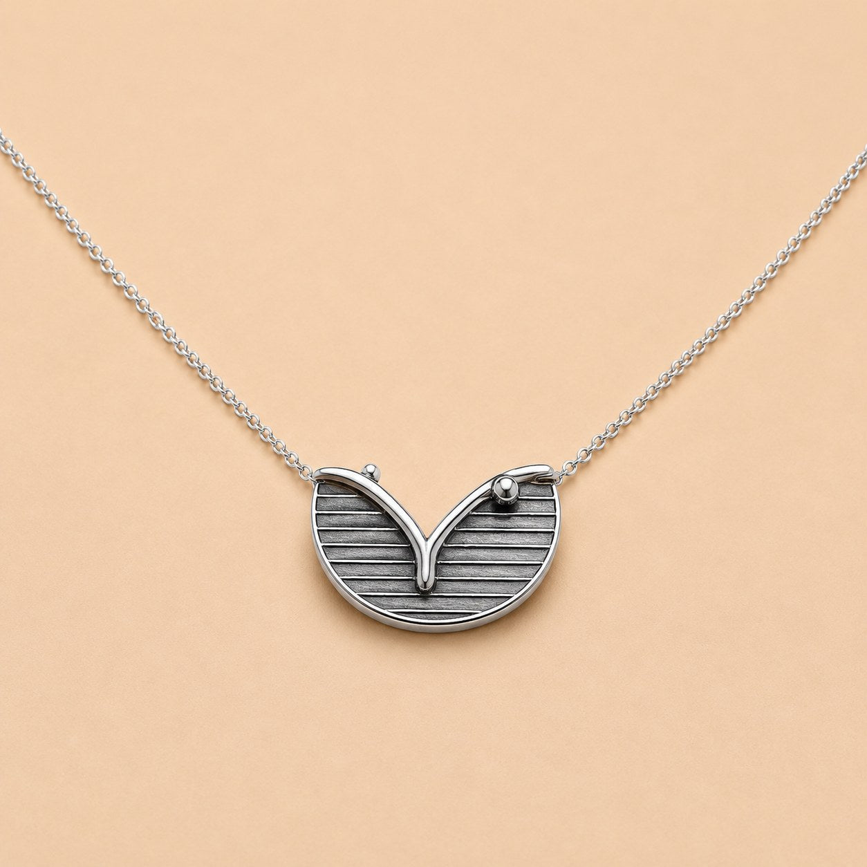 Bin Assaf Bin Assaf Logo — Handmade Sterling Silver .925 Pendant