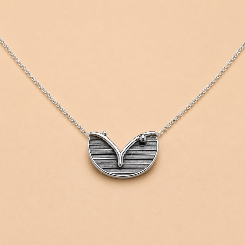 Bin Assaf Bin Assaf Logo — Handmade Sterling Silver .925 Pendant
