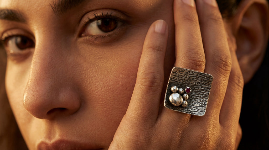 Bin Assaf BA-R-008-1 — Handmade Sterling Silver .925 Ring