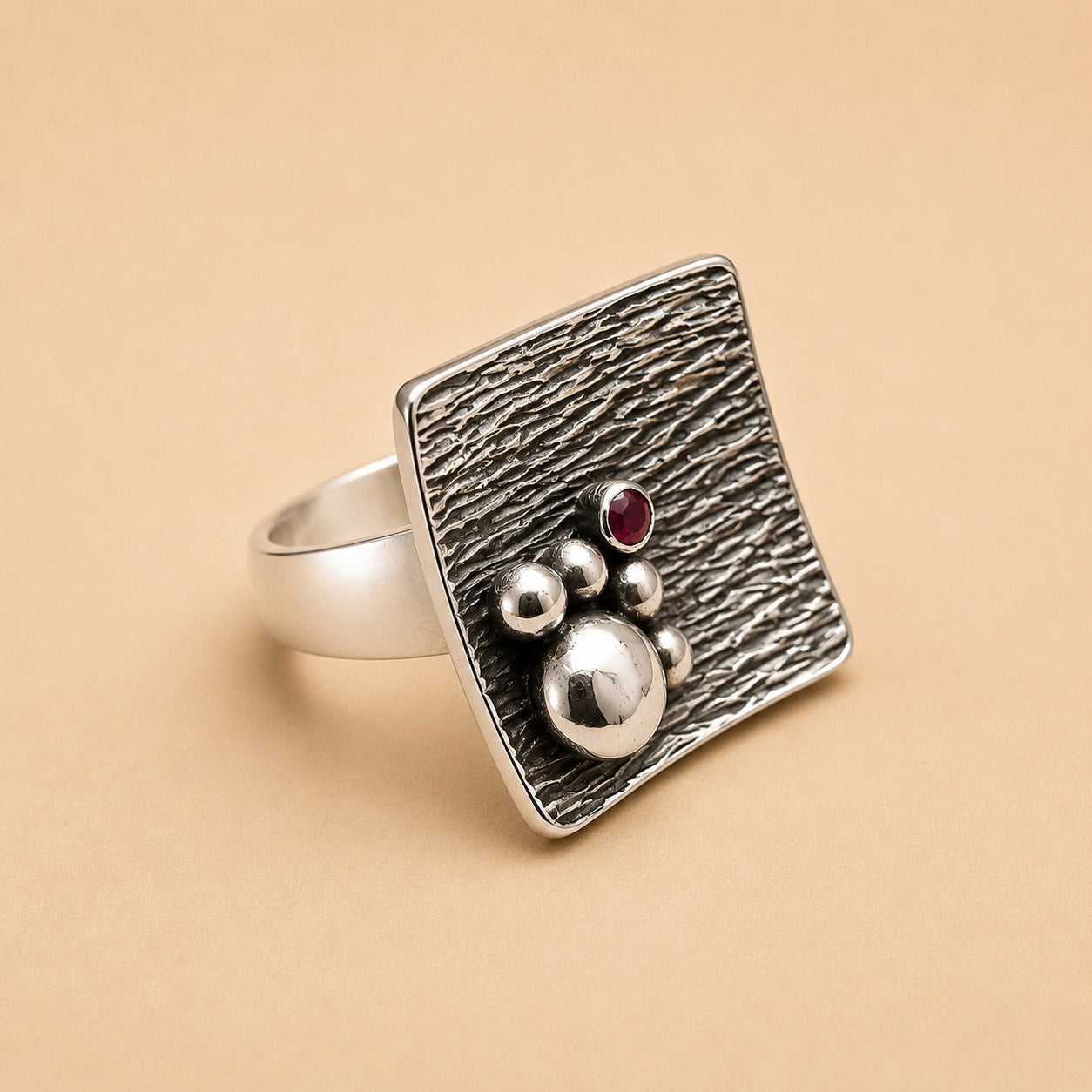 Bin Assaf BA-R-008-1 — Handmade Sterling Silver .925 Ring