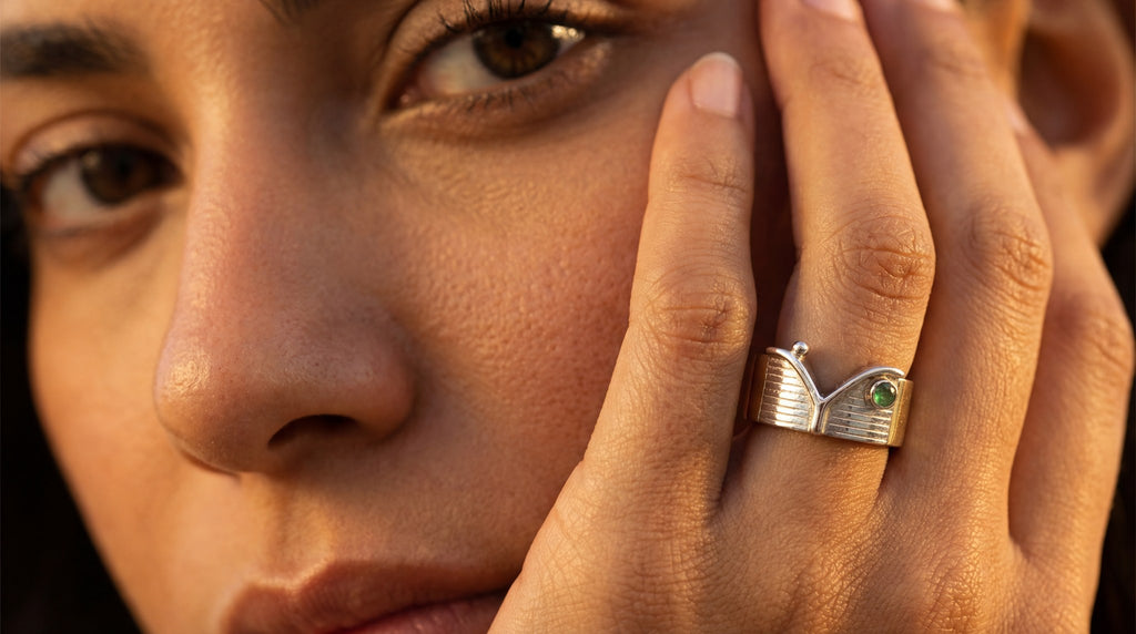 Bin Assaf Bin Assaf Logo — Handmade Sterling Silver .925 Ring