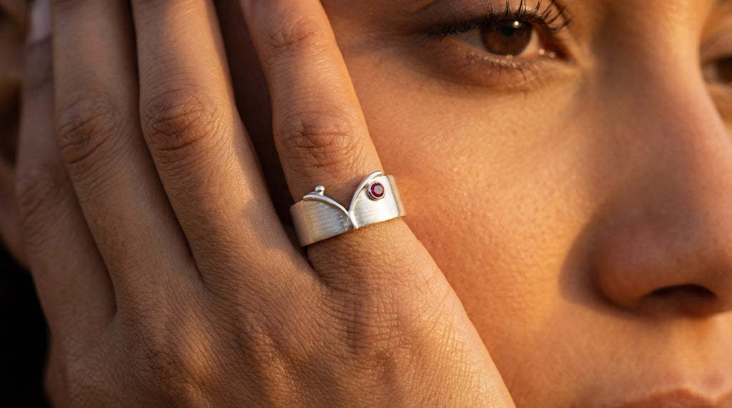 Bin Assaf Bin Assaf Logo — Handmade Sterling Silver .925 Ring