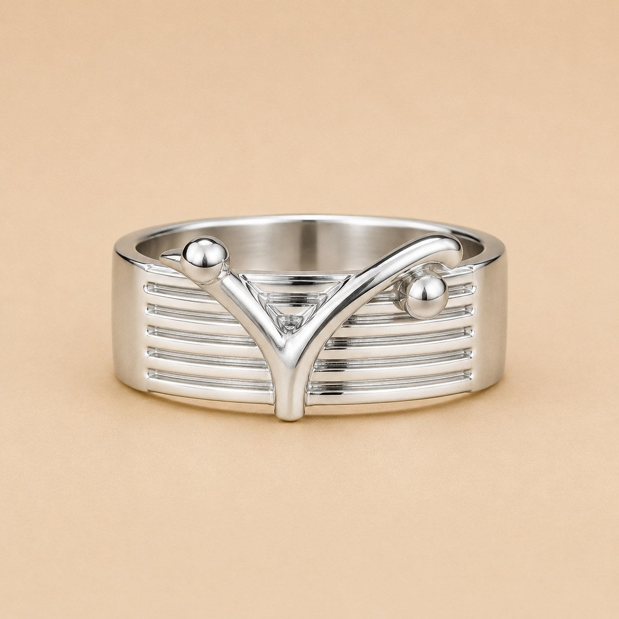Bin Assaf Bin Assaf Logo — Handmade Sterling Silver .925 Ring