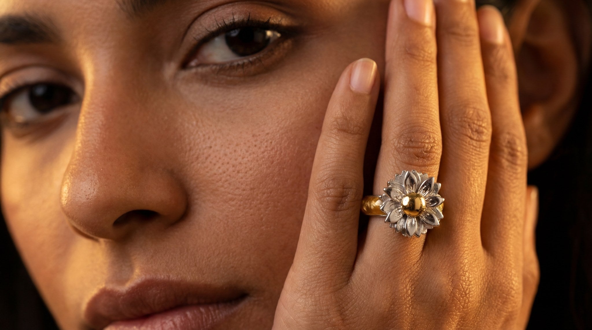 Bin Assaf Van Gogh Rose — Handmade Sterling Silver .925 Ring
