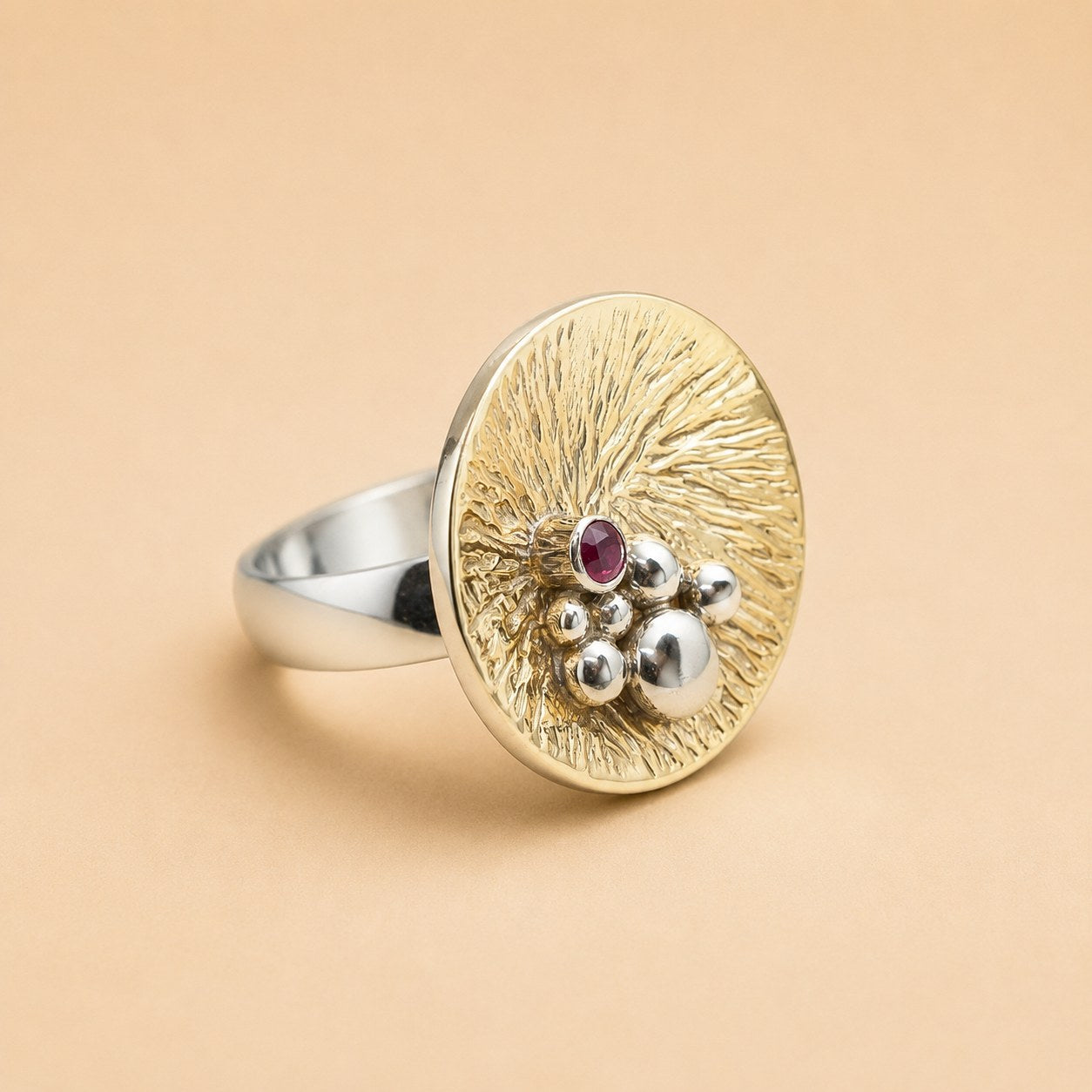 Bin Assaf BA-R-028-1 — Handmade Sterling Silver .925 Ring