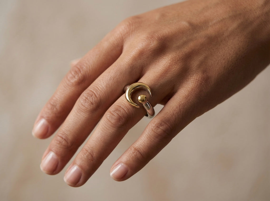Bin Assaf Letter N Ring — Handmade Sterling Silver .925 Ring