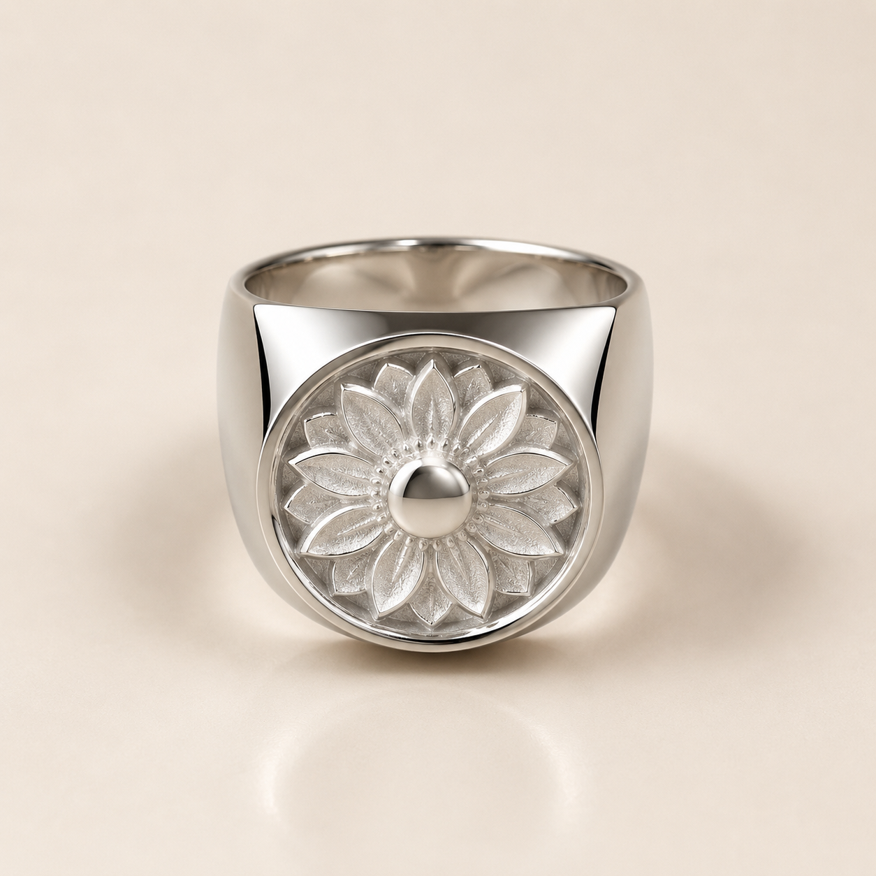 Bin Assaf Van Gogh Rose — Handmade Sterling Silver .925 Ring