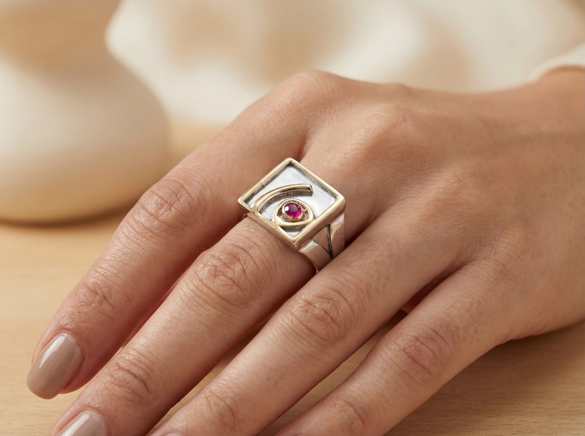Bin Assaf BA-R-035 — Handmade Sterling Silver .925 Ring