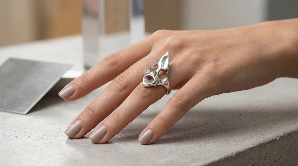 Bin Assaf Ghost — Handmade Sterling Silver .925 Ring