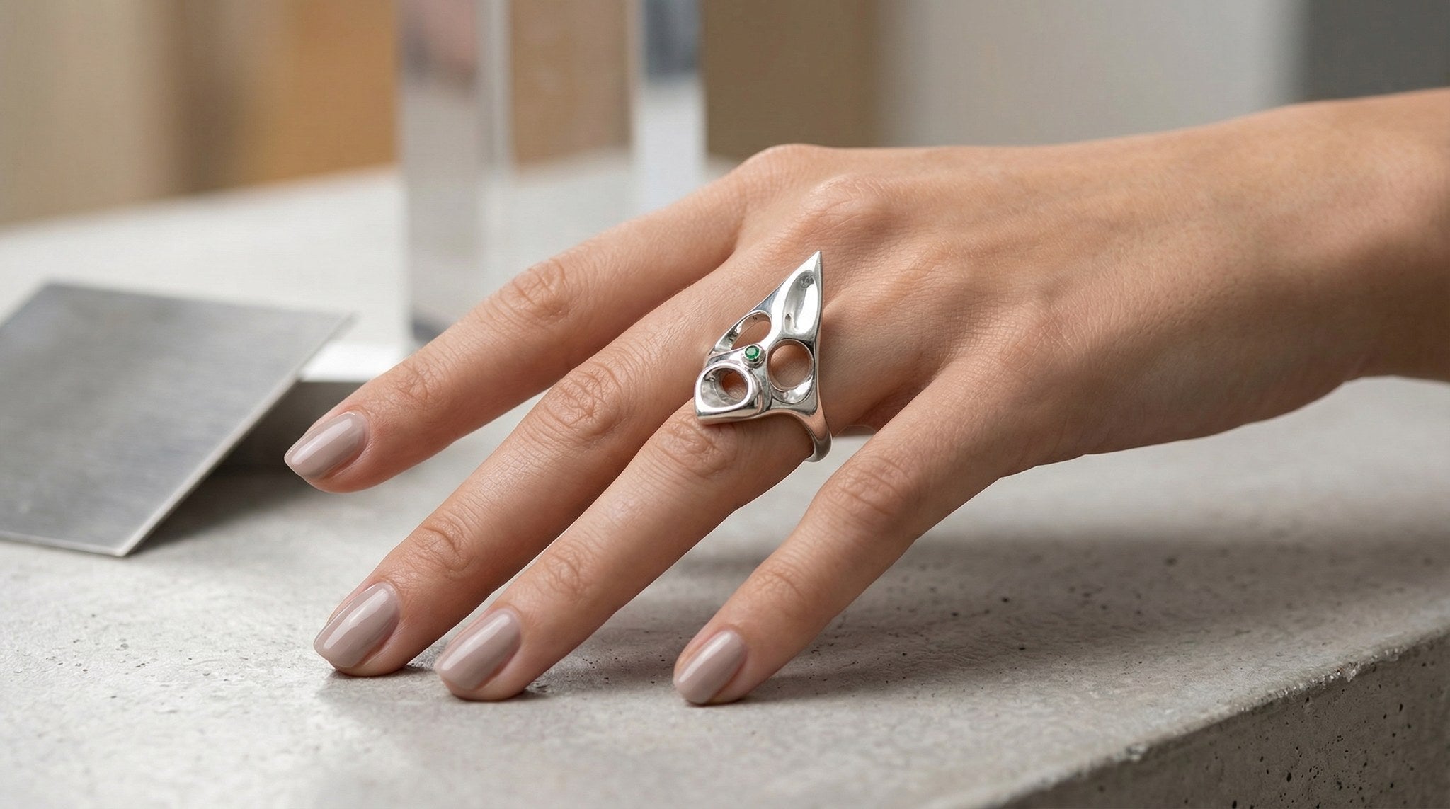 Bin Assaf Ghost — Handmade Sterling Silver .925 Ring