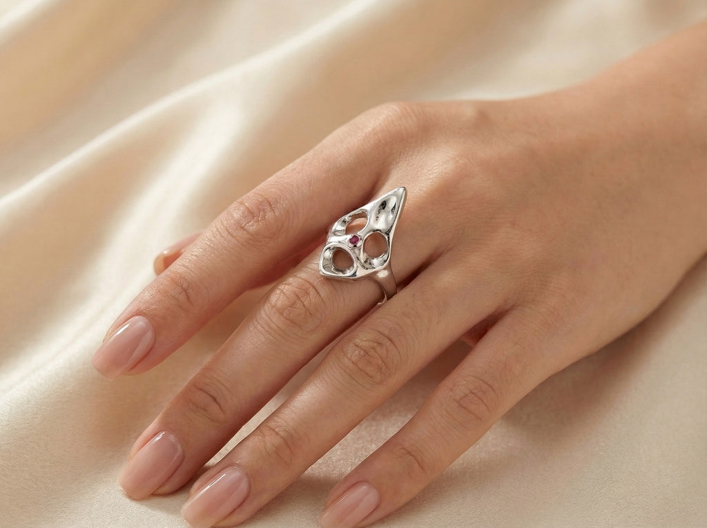 Bin Assaf Ghost — Handmade Sterling Silver .925 Ring